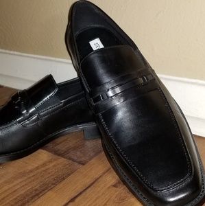 Steve Madden Drylled Black Leather Shoes